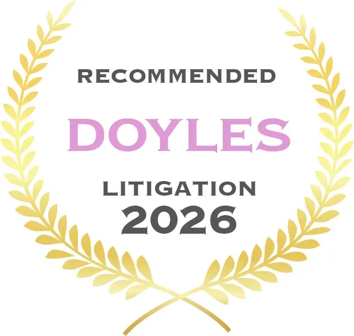 Doyle's Guide 2026 Recommended Commercial Litigation Lawyer Queensland