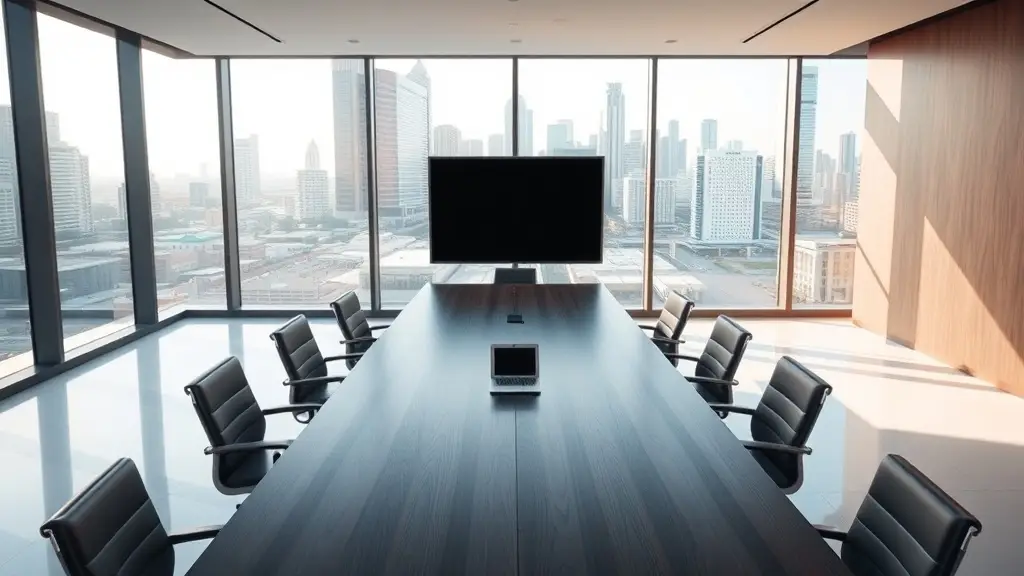 Empty corporate boardroom representing voluntary administration decision for company directors in Brisbane