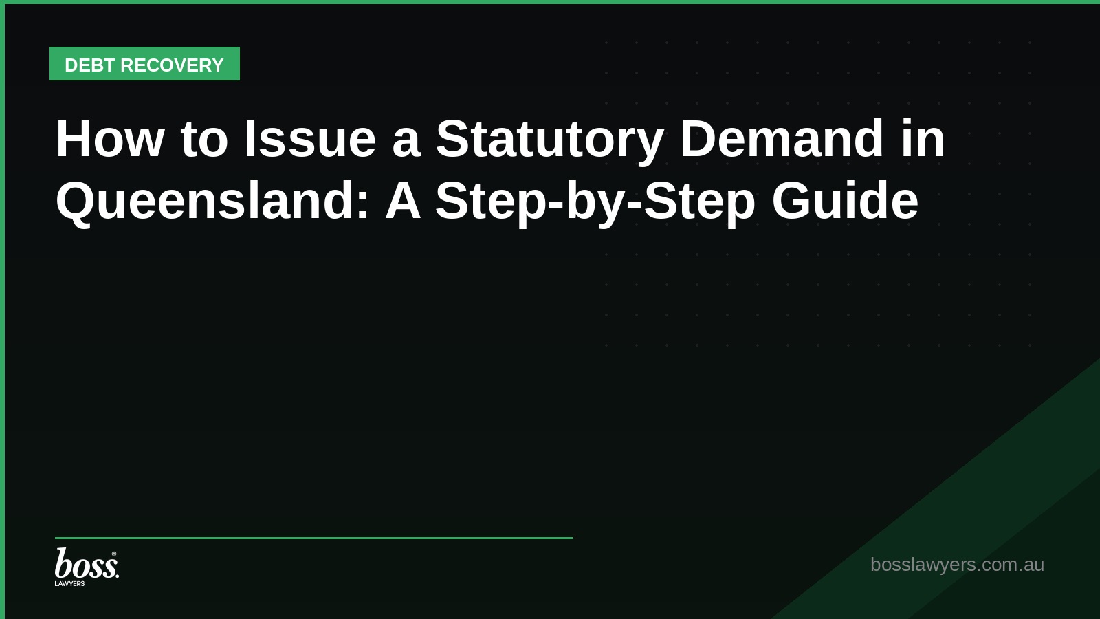 How to Issue a Statutory Demand in Queensland A StepbyStep Guide