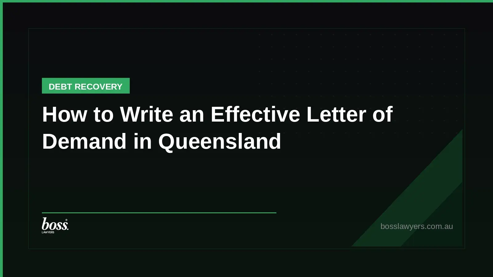 How to Write an Effective Letter of Demand in Queensland