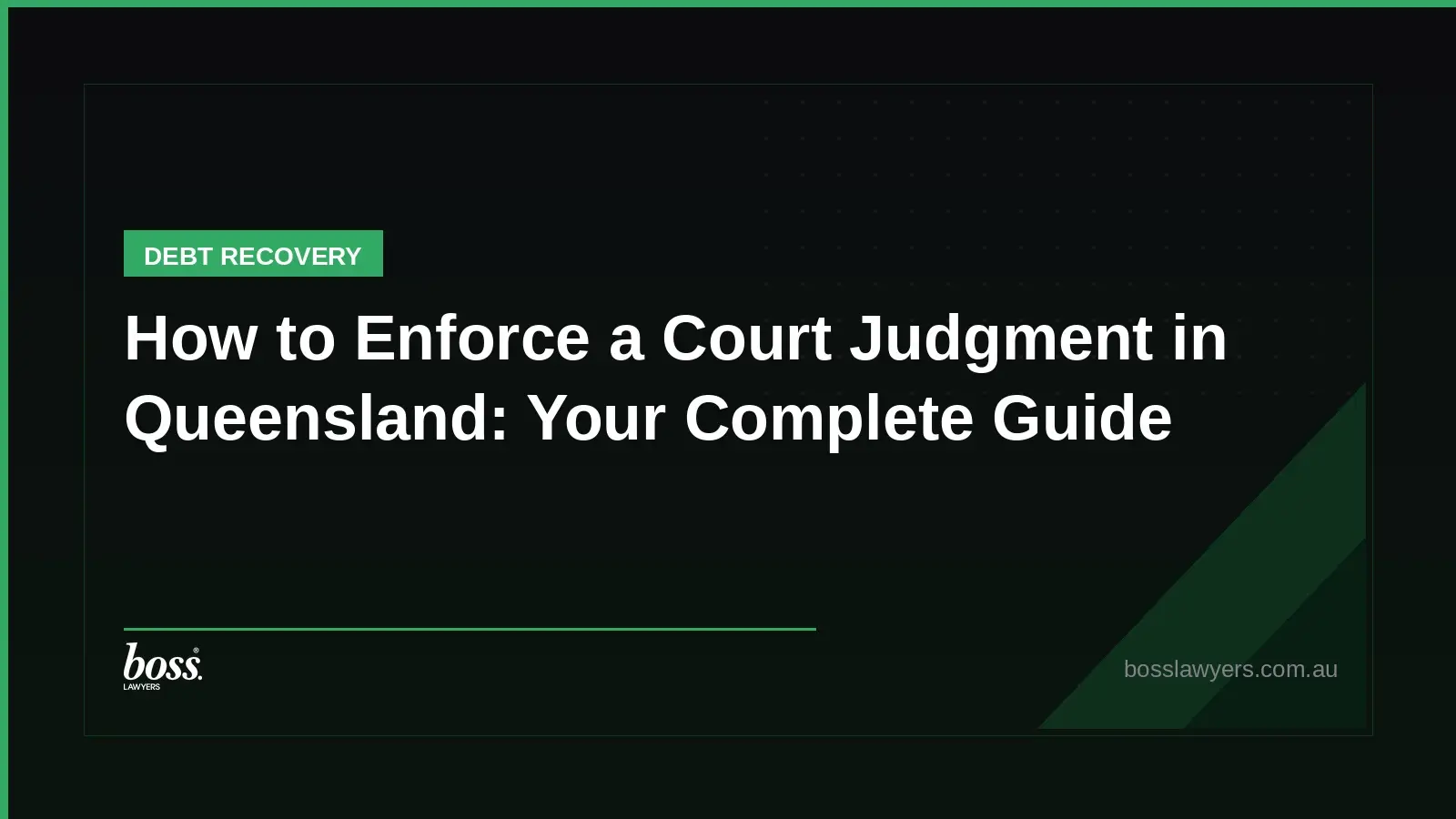 How to Enforce a Court Judgment in Queensland Your Complete Guide