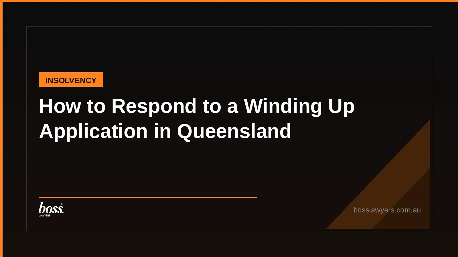 How to Respond to a Winding Up Application in Queensland