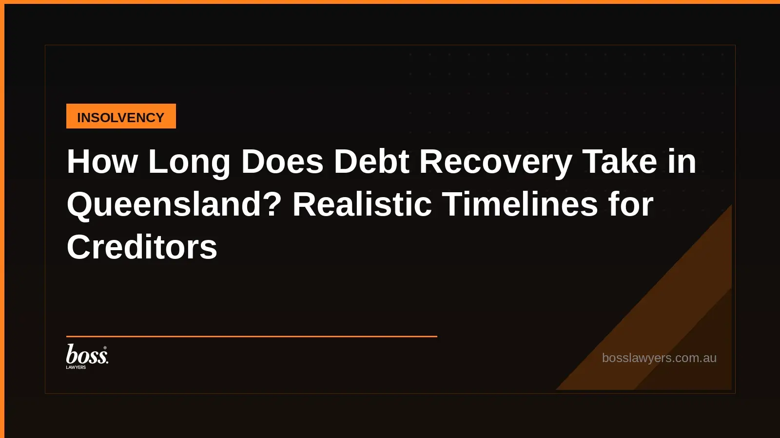 How Long Does Debt Recovery Take in Queensland Realistic Timelines for Creditors