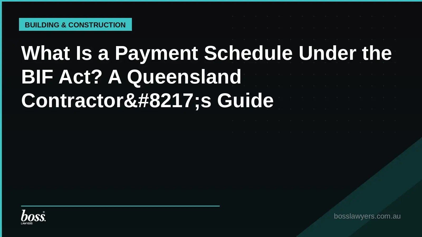 What Is a Payment Schedule Under the BIF Act A Queensland Contractor8217s Guide