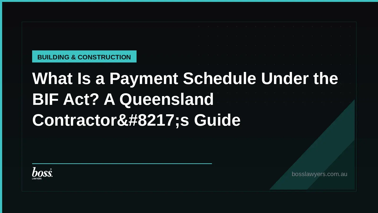 What Is a Payment Schedule Under the BIF Act A Queensland Contractor8217s Guide